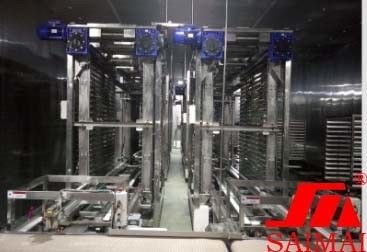 SUS304 Trolley Loader Unloader Toast Bread Production Equipment
