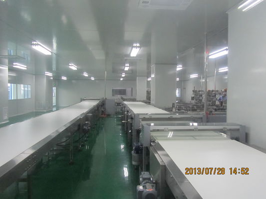 15m Cooling Conveyor 350kg/h Sheet Layer Cake Baking Equipment