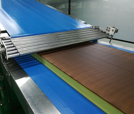 15m Cooling Conveyor 350kg/h Sheet Layer Cake Baking Equipment