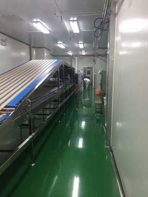 15m Cooling Conveyor 350kg/h Sheet Layer Cake Baking Equipment